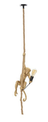 Lampe suspension Singe en résine