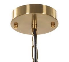 Plafonnier 3 lumières métal doré et verre