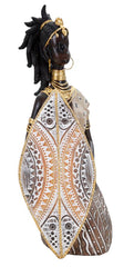 Statuette Femme Indigène avec Bouclier