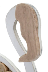 Sculpture Flamant en bois naturel