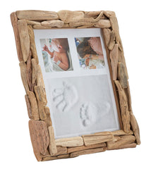 Cadre photo rectangulaire en bois naturel 20x25 cm