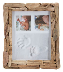 Cadre photo rectangulaire en bois naturel 20x25 cm