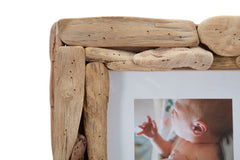 Cadre photo rectangulaire en bois naturel 20x25 cm