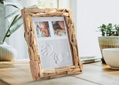 Cadre photo rectangulaire en bois naturel 20x25 cm