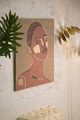 Peinture sur toile multi-ethnique femme cadre