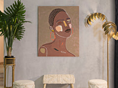 Peinture sur toile multi-ethnique femme cadre