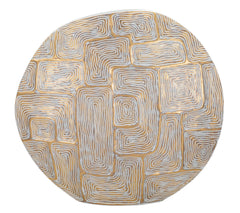 Vase résine décor géométrique