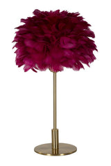 TABLE LAMPBALL FEATHER BORDEAUX CM Ø 30X50 