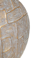 Vase résine décor géométrique