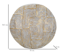 Vase en résine décoré formes géométriques