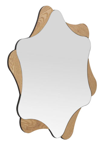Espejo de pared Estrella de madera