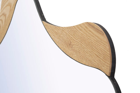 Espejo de pared Estrella de madera