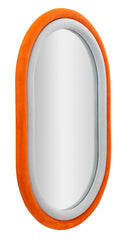 Miroir mural ovale tissu Orange