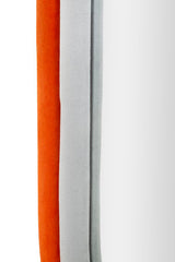 Miroir mural ovale tissu Orange