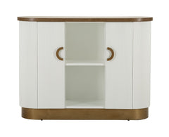 Armoire Tolosa Bois Blanc et Brun
