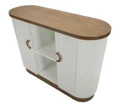 Armoire Tolosa Bois Blanc et Brun