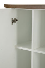 Armoire Tolosa Bois Blanc et Brun