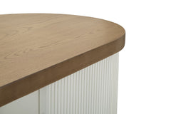 Armoire Tolosa Bois Blanc et Brun