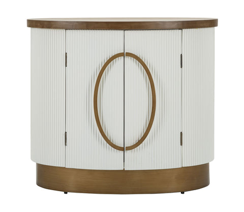 Armoire 2 portes Tolosa Bois Blanc plateau et inserts Bois Brun