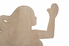 Panneau mural décoratif 3D Sirena Métal et Bois