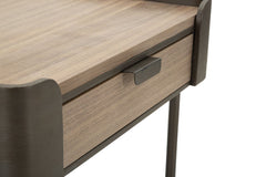 Table basse carrée Toronto avec 2 tiroirs pieds à assembler