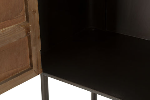 Armoire en métal et bois à 3 portes Toronto