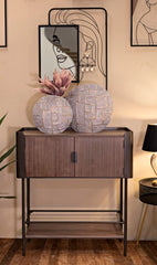 Armoire en métal et bois à 3 portes Toronto