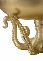 Plateau Octopus Métal Doré
