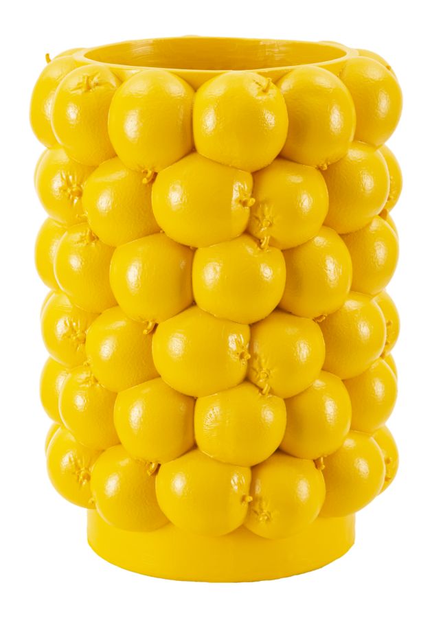 Vase en résine Citron jaune