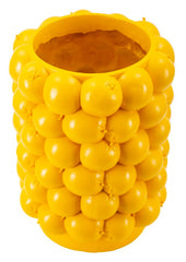Vase en résine Citron jaune
