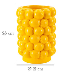 Vase en résine Citron jaune