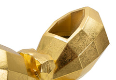 Vase en résine dorée Papillon design cubisme