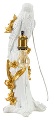 Lampe de table Perroquet résine décorations dorées