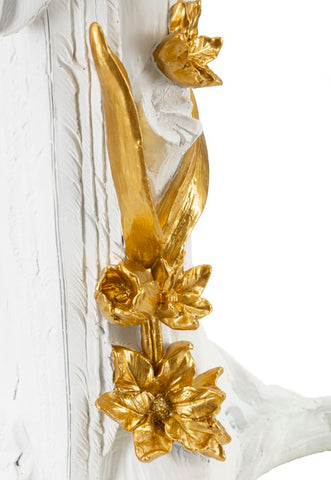 Lampe de table Perroquet résine décorations dorées