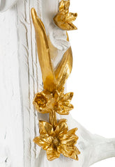 Lampe de table Perroquet résine décorations dorées