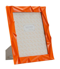 Cadre photo rectangulaire en résine Orange