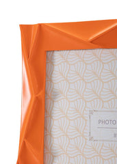 Cadre photo rectangulaire en résine Orange
