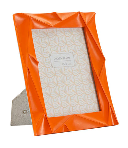 Cadre photo rectangulaire résine Orange