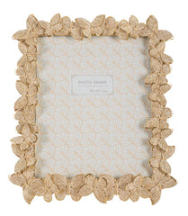 Cadre photo rectangulaire Farfalle Résine Doré
