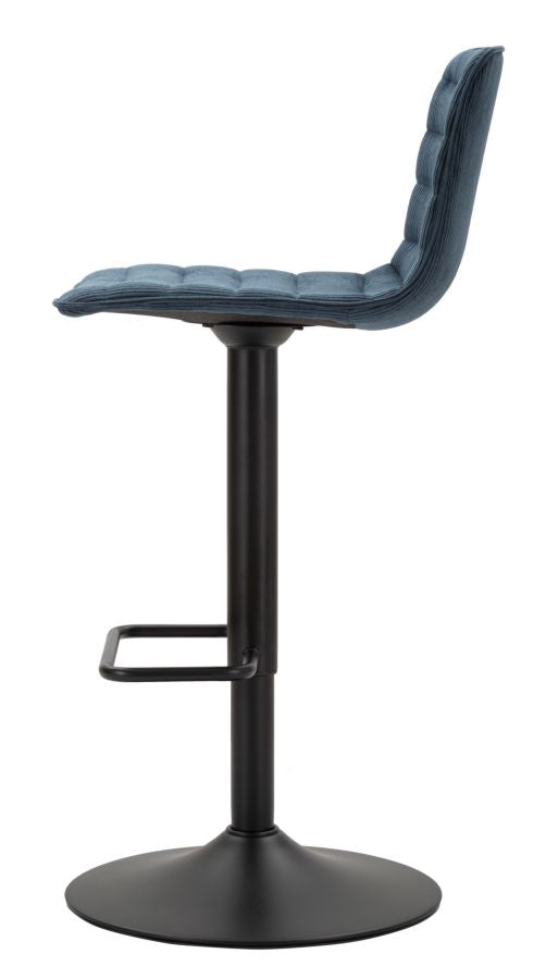 BAR STOOL WITH LIFT HIGH NAVY CM 43X49,5X85,5-107(SEAT CM 61-82,5) SET 2PCS
