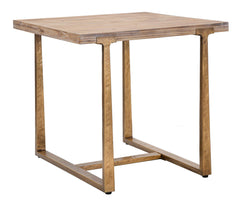 Table carrée Ankara métal et bois