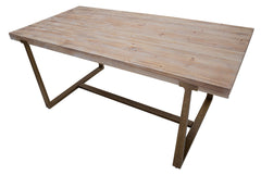 Table rectangulaire Ankara Métal et Bois