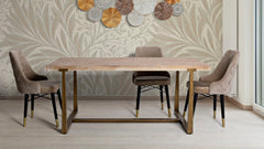 Table rectangulaire Ankara Métal et Bois