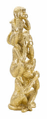 Statuette Singes dorée