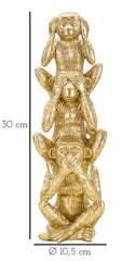 Statuette Singes dorée