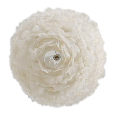 Lampe de plafond en plumes synthétiques