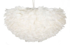 Lampe de plafond en plumes synthétiques