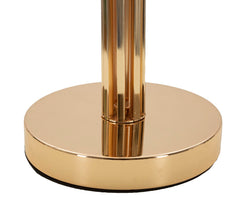 Lampe de table Slimmy Métal Doré abat-jour Tissu Blanc avec finitions Dorées