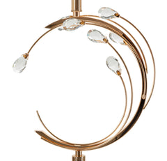 Lampe de sol Bruxelles Métal Doré abat-jour Tissu Noir avec bordure Dorée