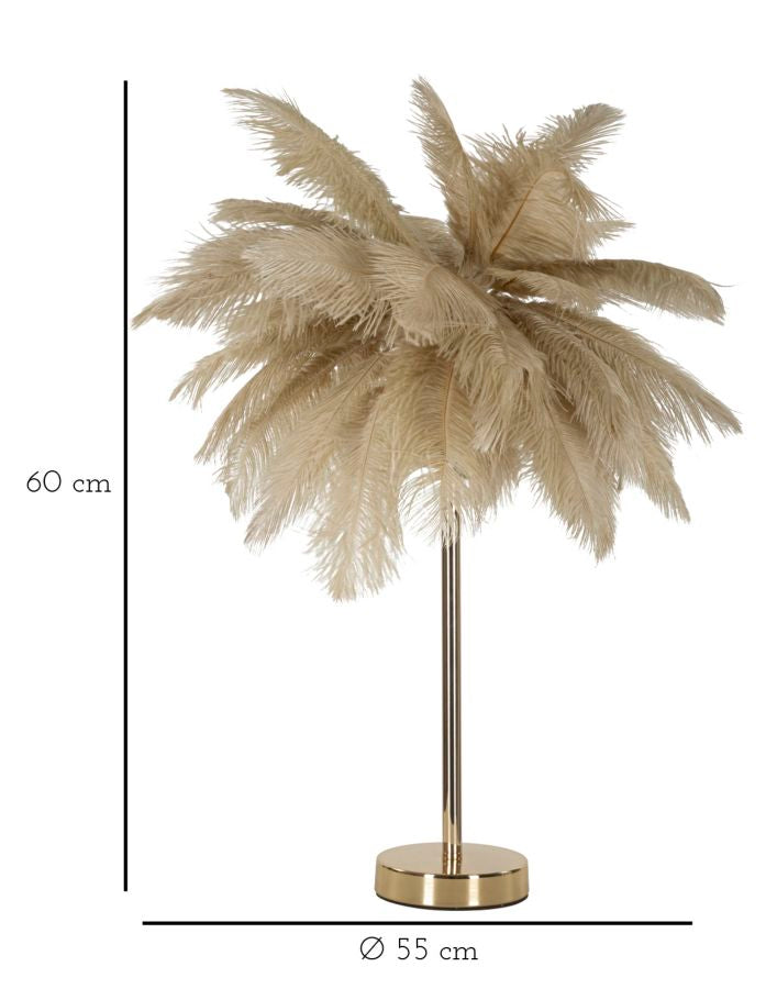 TABLE LAMP PALM CAMMELLO CM Ø 55X60 